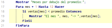 parte codigo promedioVentas,busqueda
